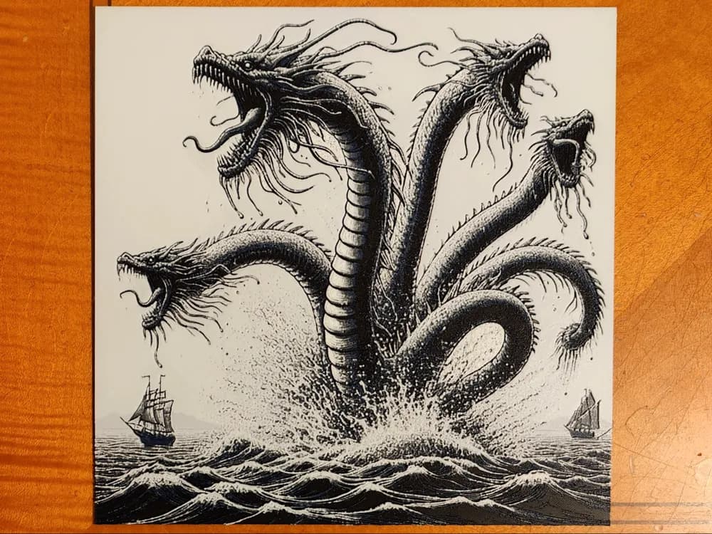 Hydra of Lerna Hueforge - Greek Mythology Hydra of Lerna Hueforge - Greek Mythology