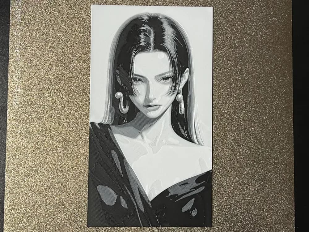 Boa Hancock Human Face Hueforge by FantasyZ HueForge model: Boa Hancock Human Face Hueforge by FantasyZ