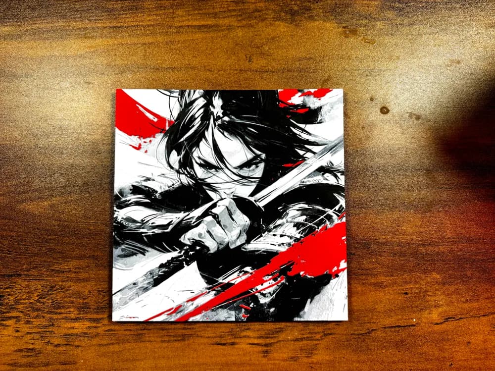 HueForge model: Mulan – Warrior of Honor 200x200 Poster by 3D Prints By Vic