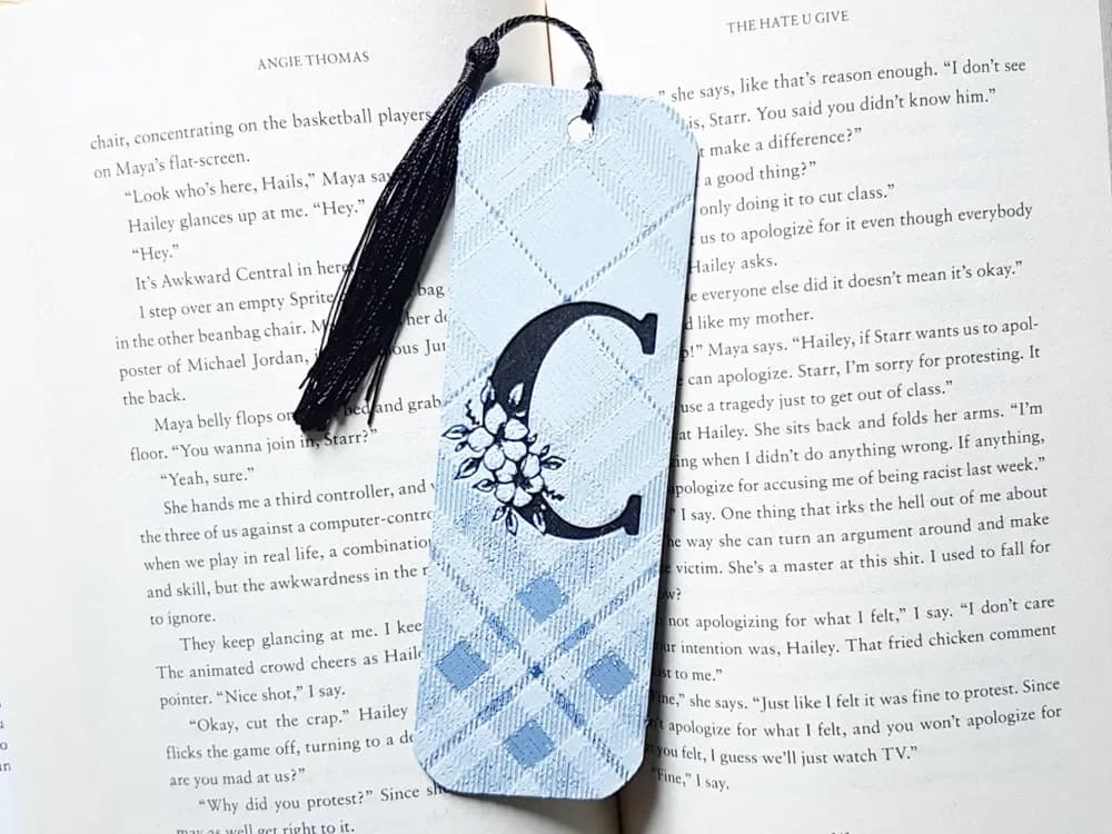 Monogram C Bookmark, Hueforge Monogram C Bookmark, Hueforge