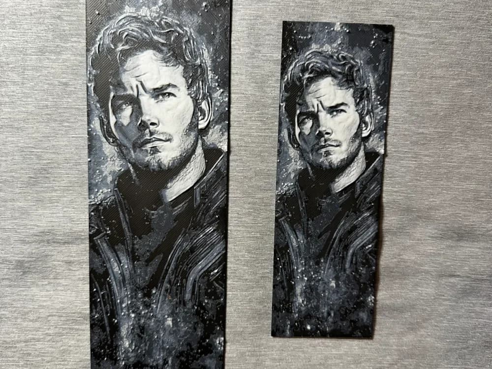 Peter Quill / Star-Lord Hueforge Bookmark, 2 sizes by Hey Ben HueForge model: Peter Quill / Star-Lord Hueforge Bookmark, 2 sizes by Hey Ben