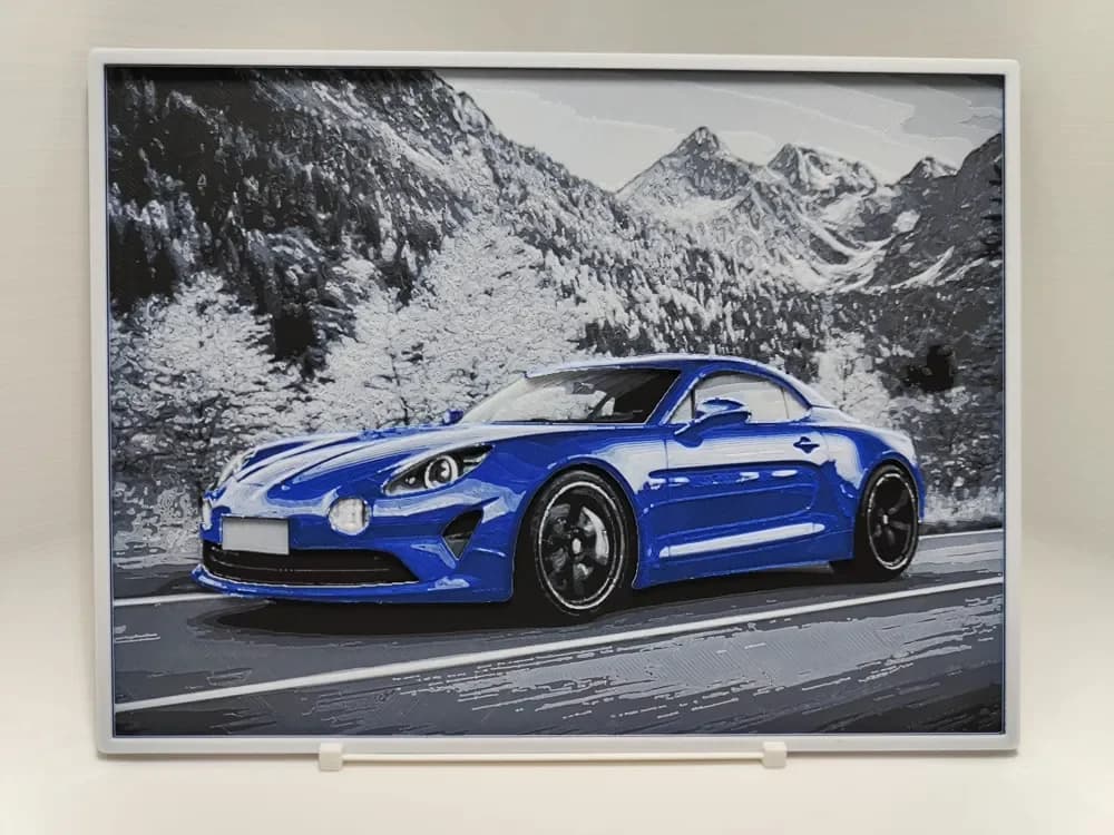 Alpine A110 - Hueforge by BeaN HueForge model: Alpine A110 - Hueforge by BeaN