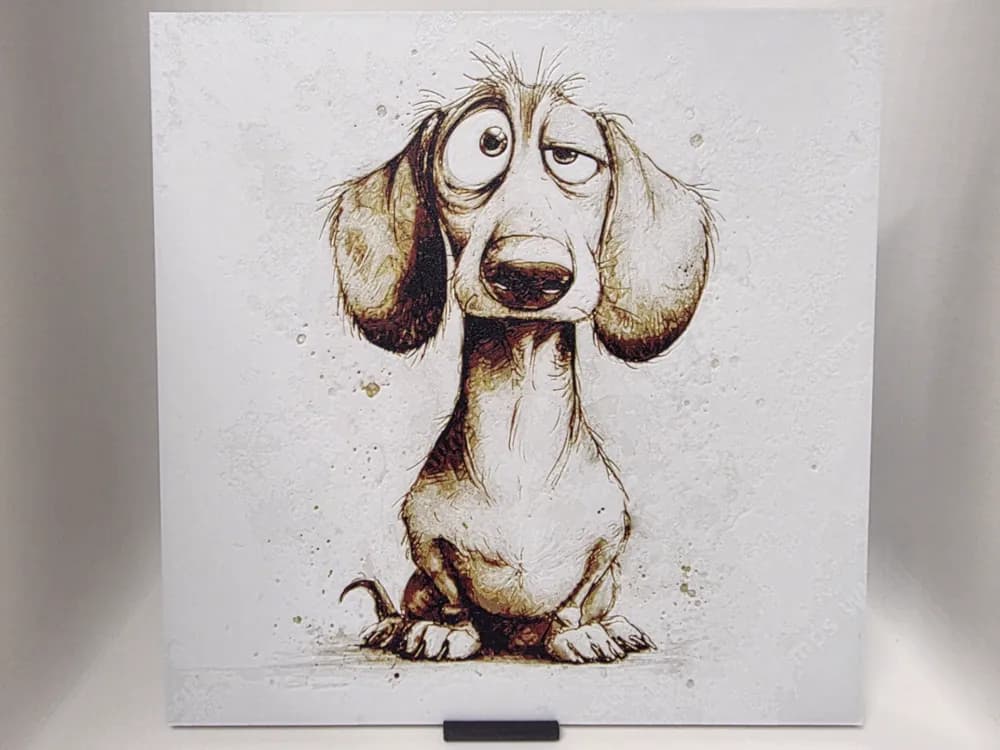 Dopey Dachshund Hueforge by Morganja HueForge model: Dopey Dachshund Hueforge by Morganja