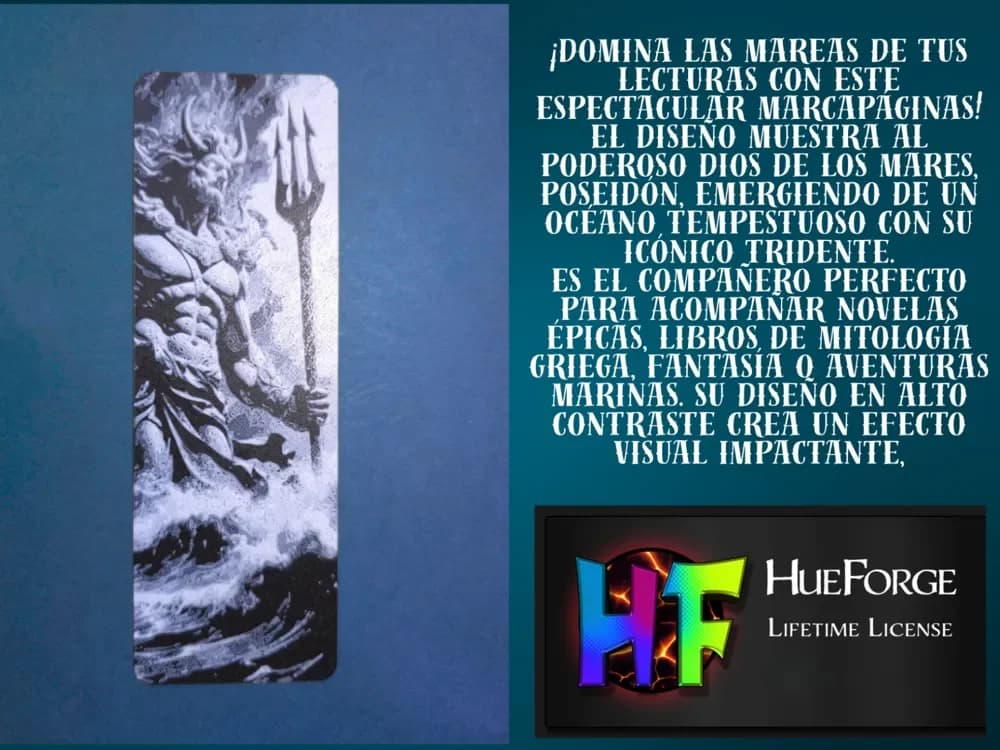 Bookmark Poseidon by FYTY112 HueForge model: Bookmark Poseidon by FYTY112