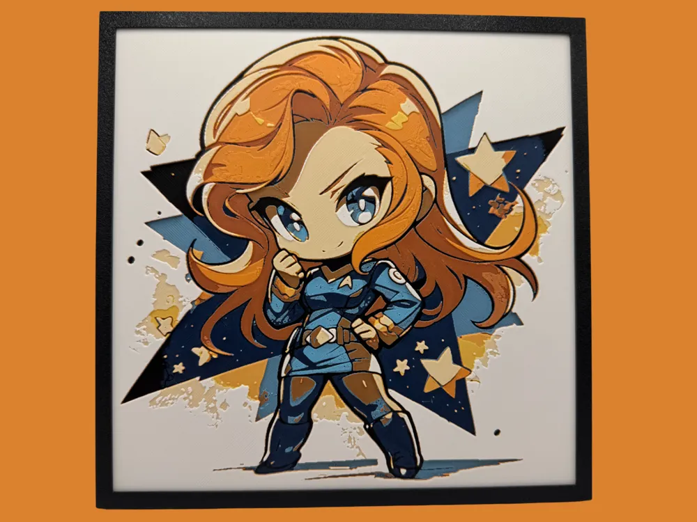 Beverly Crusher - Chibi Edition by Canadian Gamer HueForge model: Beverly Crusher - Chibi Edition by Canadian Gamer