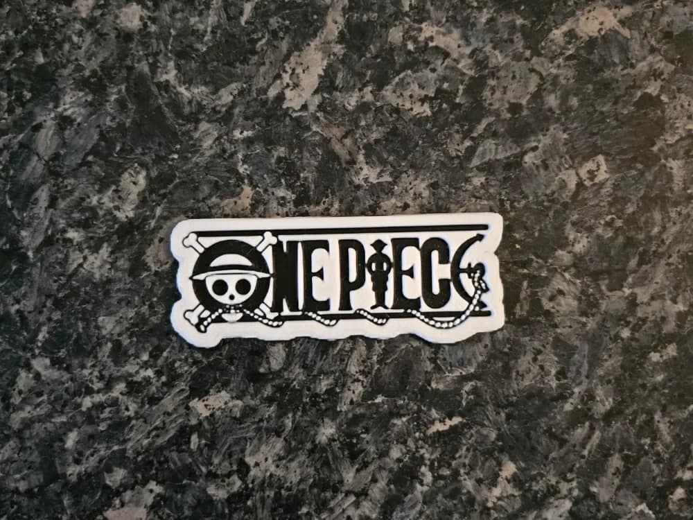 Sticker Logo One piece by Kactus Fpv HueForge model: Sticker Logo One piece by Kactus Fpv