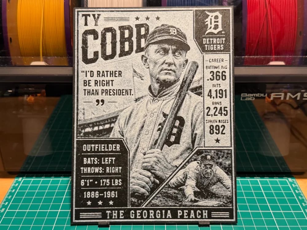 Ty Cobb Vintage Baseball Card Ty Cobb Vintage Baseball Card
