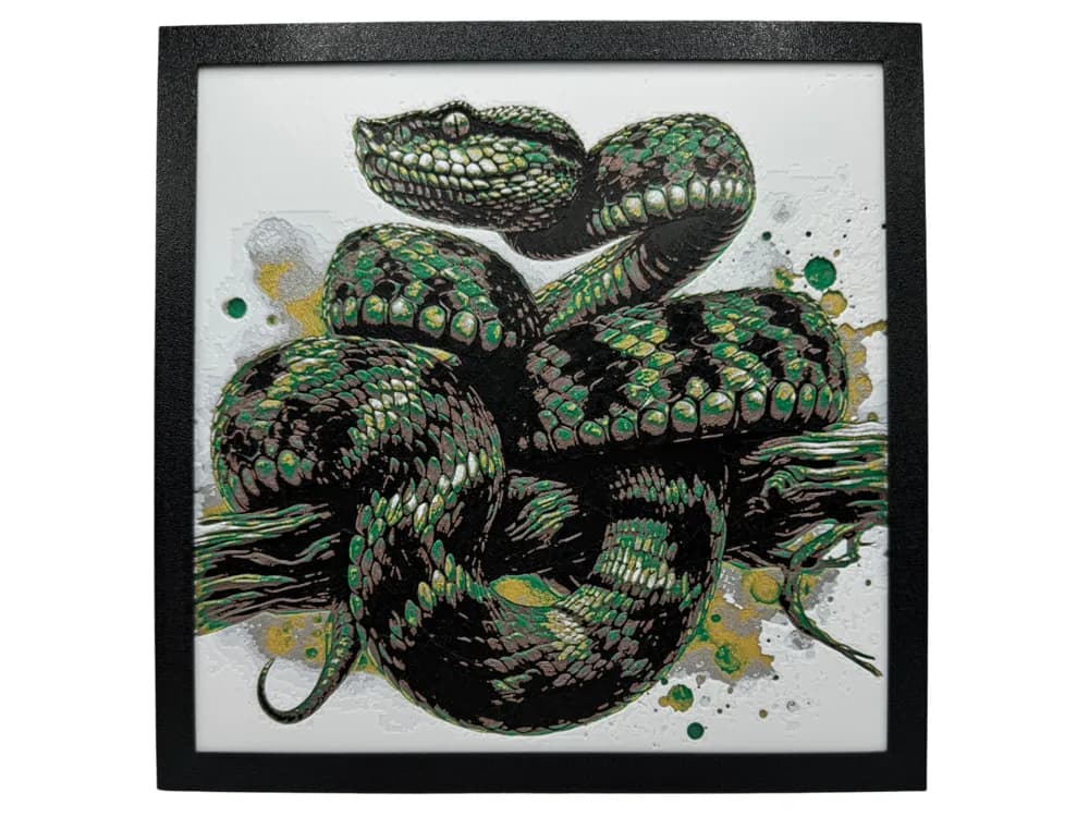 HueForge model: Bush Viper Snake by Canadian Gamer