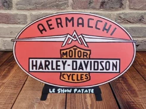 Logo Harley - Aermacchi Hueforge by leshowpatate HueForge model: Logo Harley - Aermacchi Hueforge by leshowpatate
