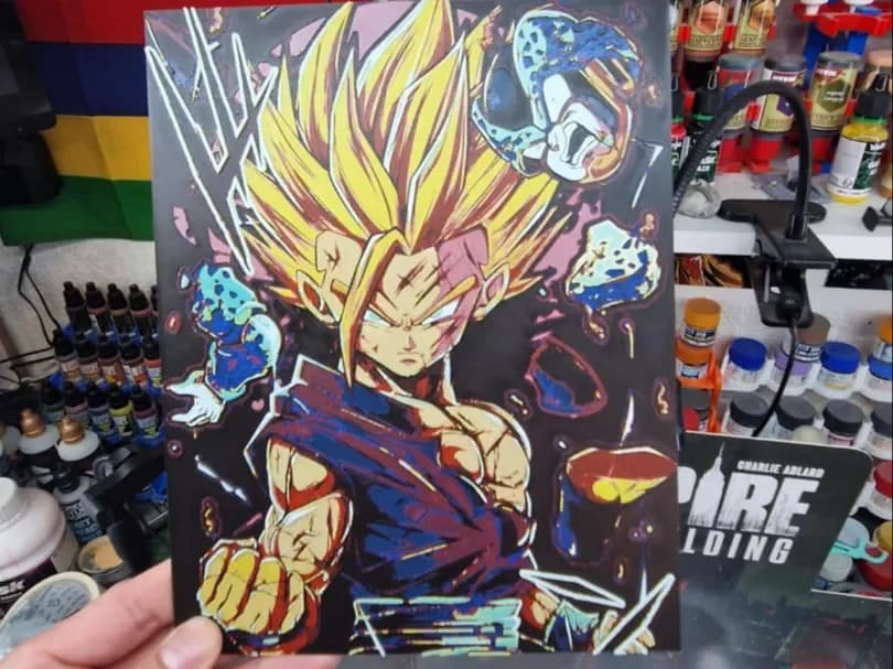 Dragon Ball Z Hueforge - Gohan Destruction by Dakiren HueForge model: Dragon Ball Z Hueforge - Gohan Destruction by Dakiren