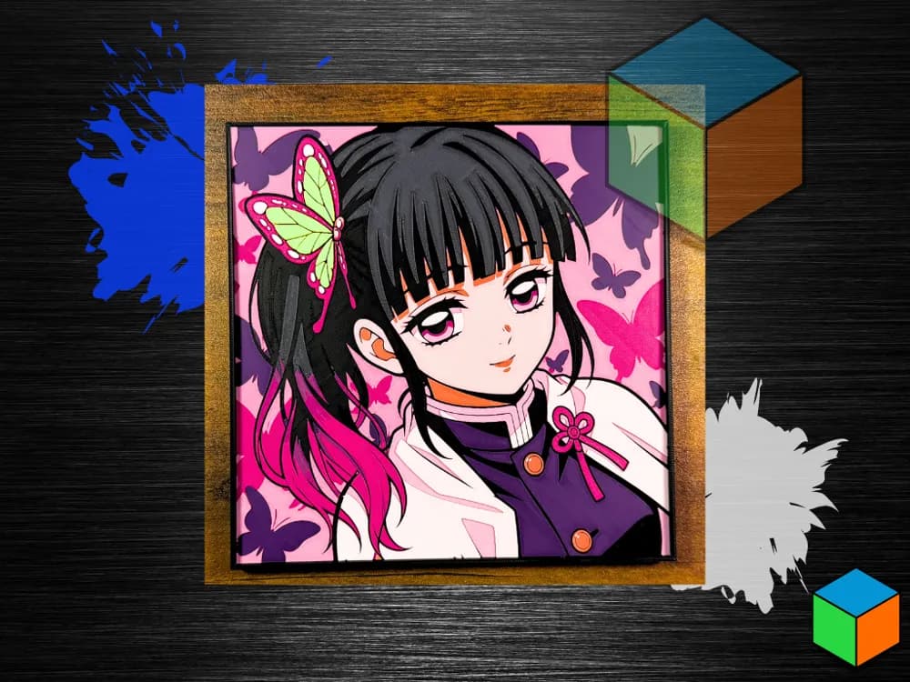 Kanao Tsuyuri — HueForge Wall Art | Demon Slayer Kanao Tsuyuri — HueForge Wall Art | Demon Slayer