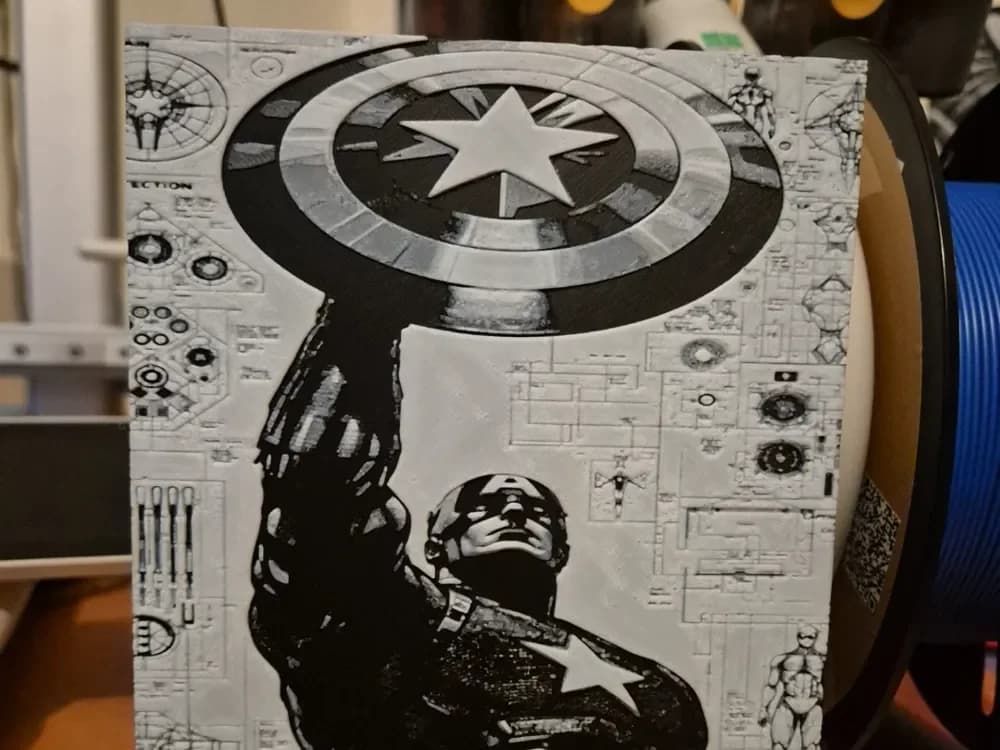 captain america hueforge by Buntsta HueForge model: captain america hueforge by Buntsta