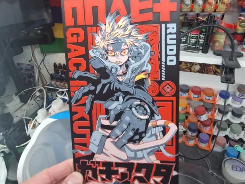 Gachiakuta Hueforge - Rudo by Dakiren HueForge model: Gachiakuta Hueforge - Rudo by Dakiren