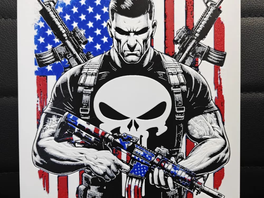 The Punisher by TheHueforgeLady HueForge model: The Punisher by TheHueforgeLady
