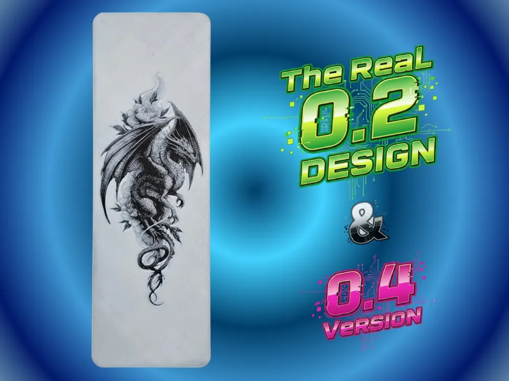 Dragon Bookmark by Atrus Design HueForge model: Dragon Bookmark by Atrus Design
