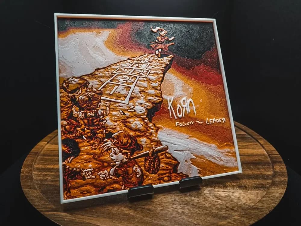 Korn – Follow The Leader (Album Art - HueForge) by HugheCraft HueForge model: Korn – Follow The Leader (Album Art - HueForge) by HugheCraft
