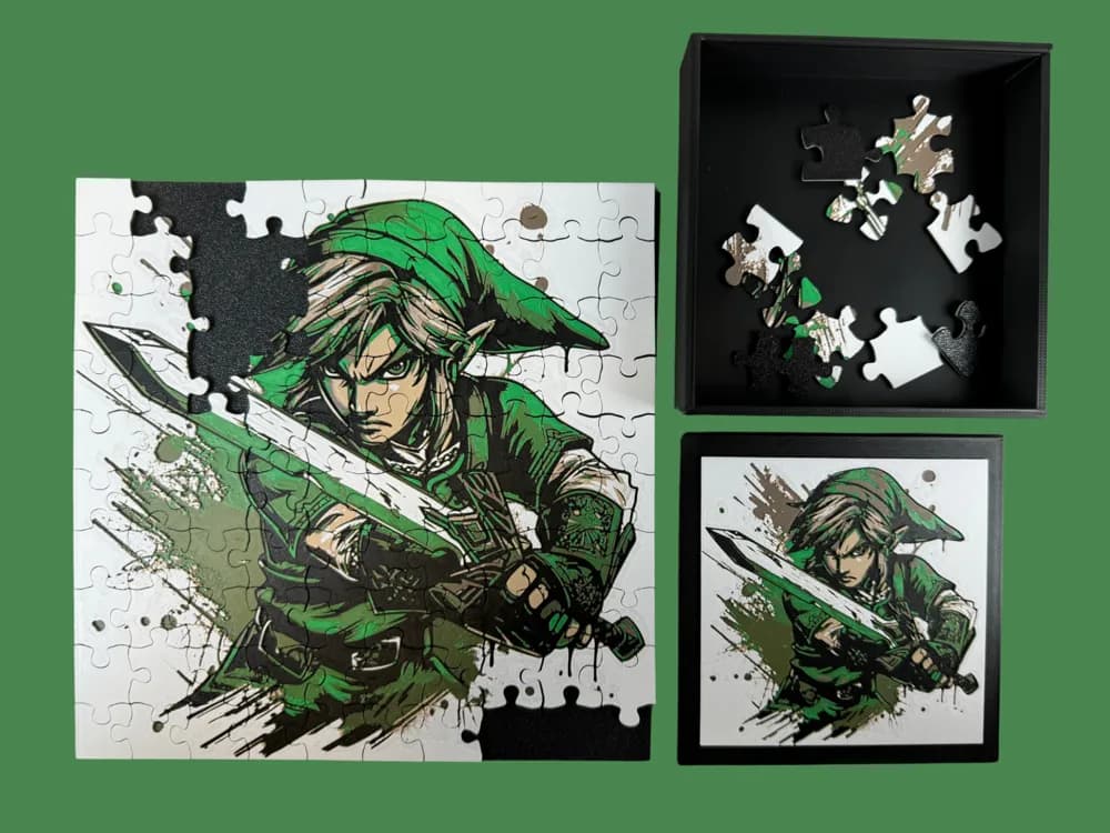 HueForge model: Link Master Sword - Puzzle & Box Lid by Canadian Gamer