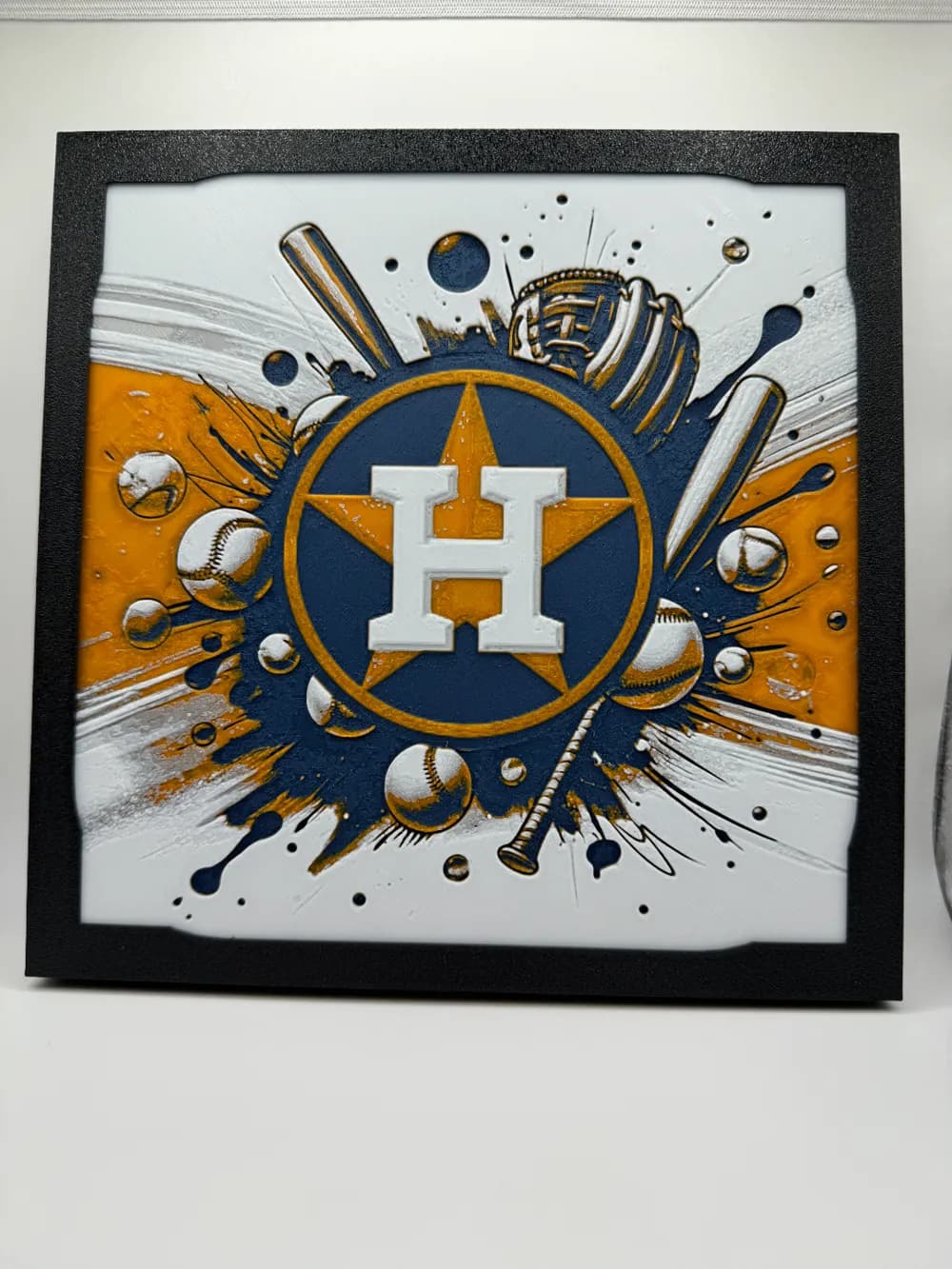 HueForge model: Houston Astros - MLB Hueforge by Canadian Gamer