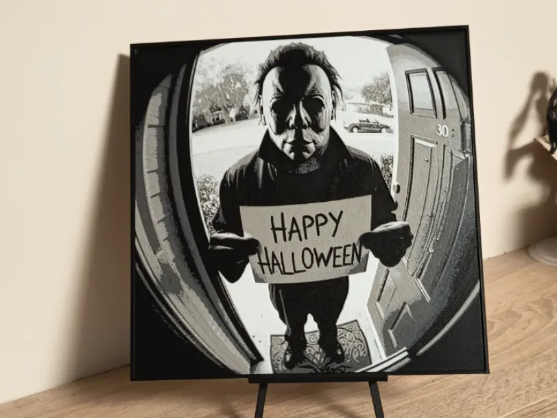 Michael Myers - Happy Halloween Hueforge Michael Myers - Happy Halloween Hueforge