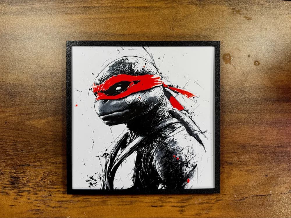 Raphael – Red-Hot Rage Poster by 3D Prints By Vic HueForge model: Raphael – Red-Hot Rage Poster by 3D Prints By Vic