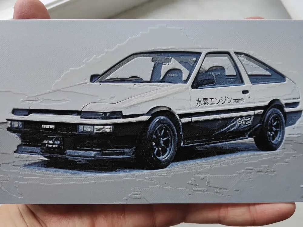 Toyota Corolla AE86 by BeaN HueForge model: Toyota Corolla AE86 by BeaN