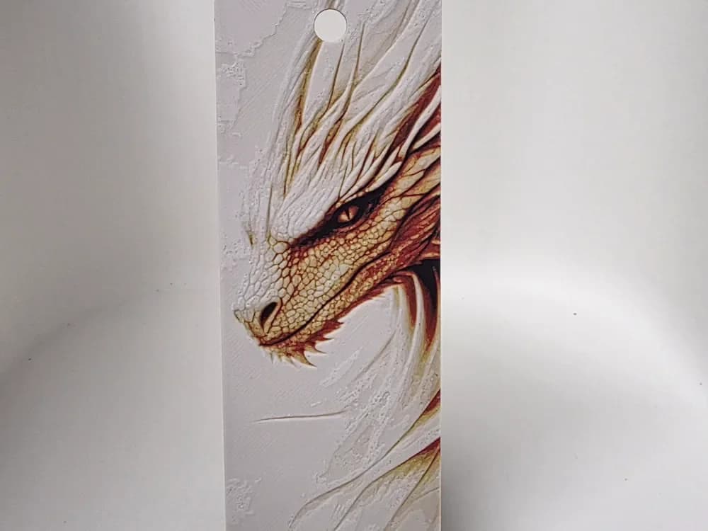 dragon bookmark by Morganja HueForge model: dragon bookmark by Morganja