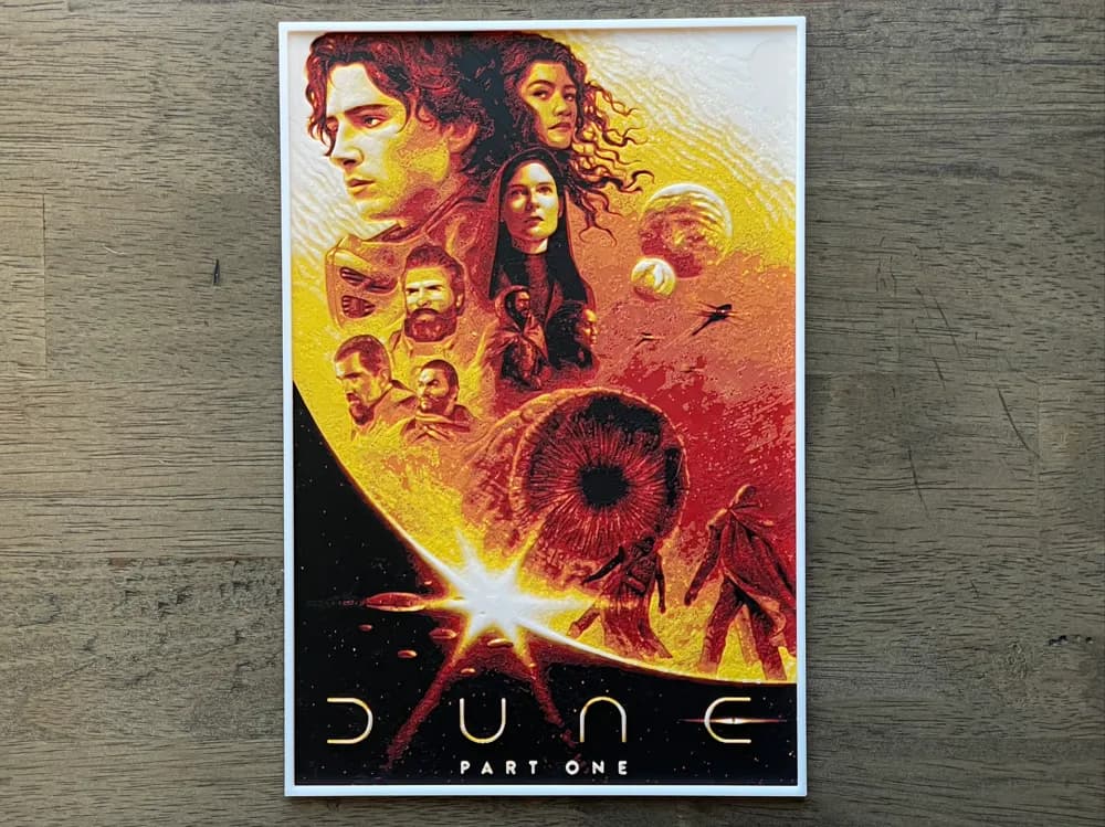 Dune: Part One (2021) Hueforge Movie Poster Dune: Part One (2021) Hueforge Movie Poster