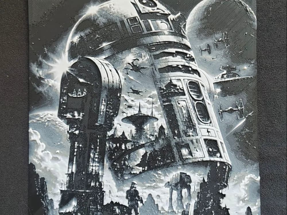 R2-D2 HueForge by fD.667 HueForge model: R2-D2 HueForge by fD.667