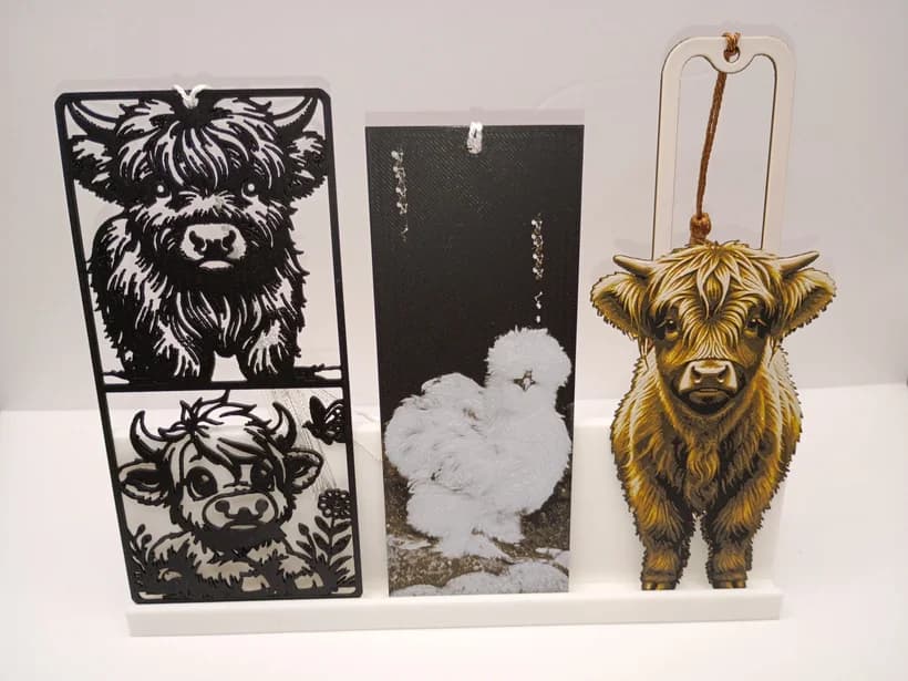 Farm Fresh Bookmarks by 3djd HueForge model: Farm Fresh Bookmarks by 3djd