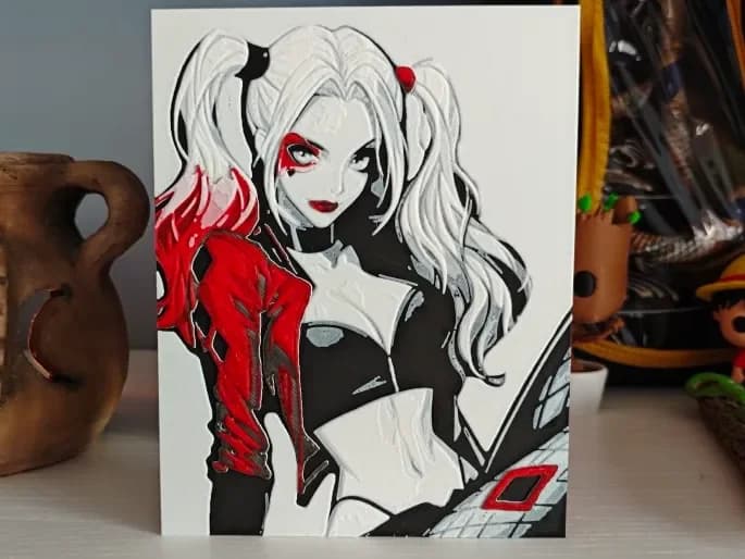 Retrato Harley Quinn Retrato Harley Quinn