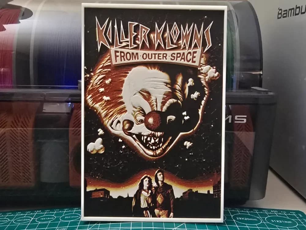 Killer Klowns from Outer Space - Hueforge Art by Lumpy3D HueForge model: Killer Klowns from Outer Space - Hueforge Art by Lumpy3D