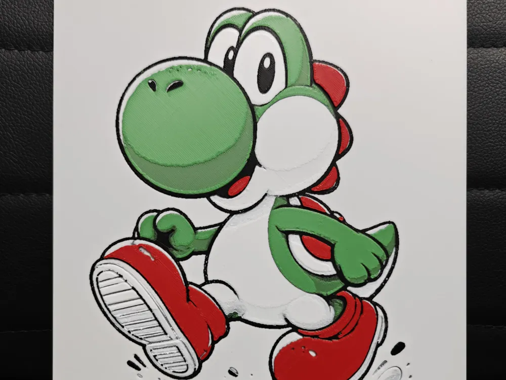 HueForge model: Yoshi by TheHueforgeLady