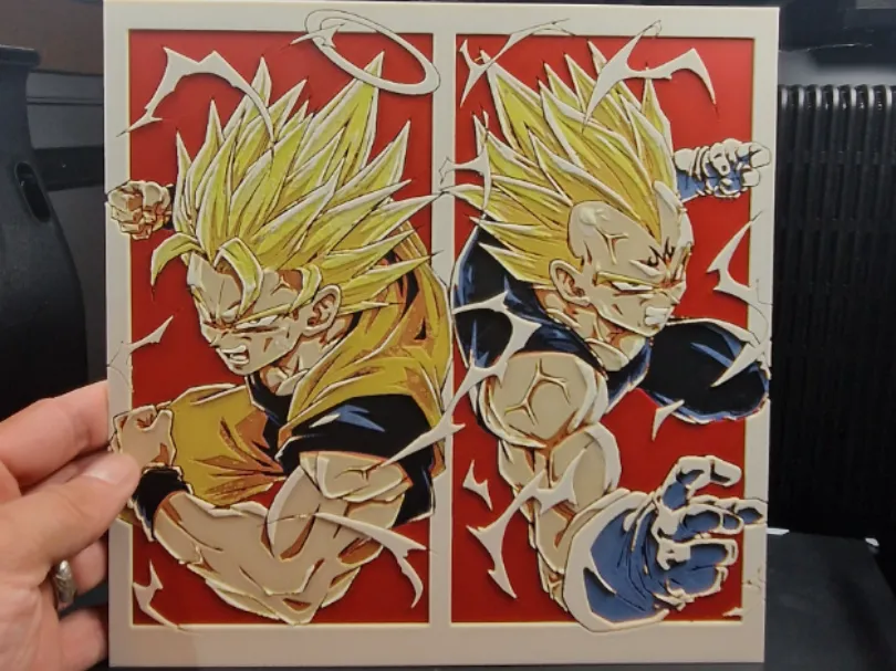 Dragon Ball Z Hueforge - Goku & Vegeta Dragon Ball Z Hueforge - Goku & Vegeta