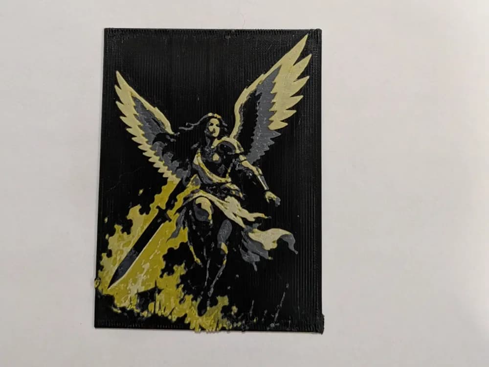Tribal Angel Deckbox Inlay Tribal Angel Deckbox Inlay