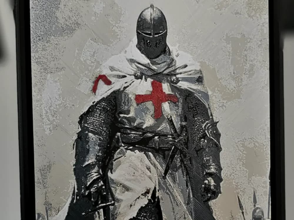 Templar Knight - HueForge by C3D HueForge model: Templar Knight - HueForge by C3D