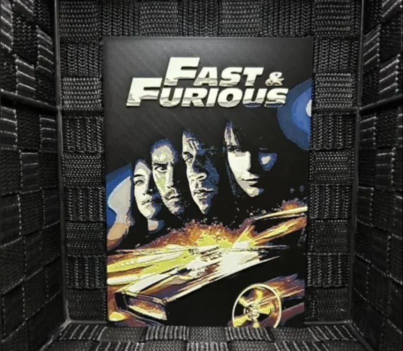 Hueforge Movie Poster - Fast & Furious - by JoDau HueForge model: Hueforge Movie Poster - Fast & Furious - by JoDau