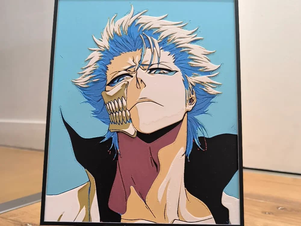 Grimmjow Jaggerjack by Dark behelit HueForge model: Grimmjow Jaggerjack by Dark behelit