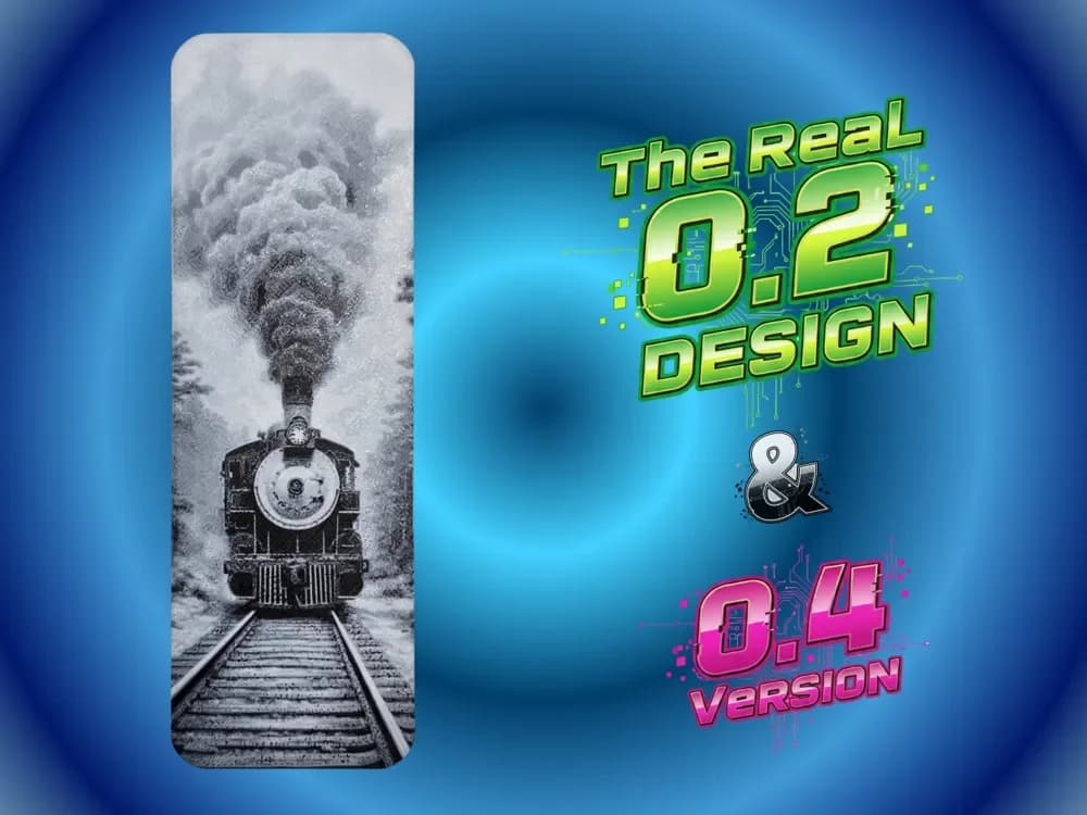 Old Train Bookmark by Atrus Design HueForge model: Old Train Bookmark by Atrus Design