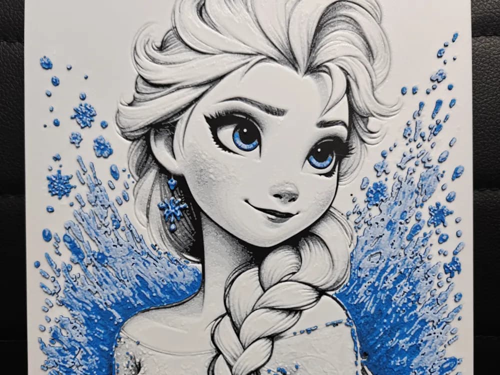 Elsa Frozen by TheHueforgeLady HueForge model: Elsa Frozen by TheHueforgeLady