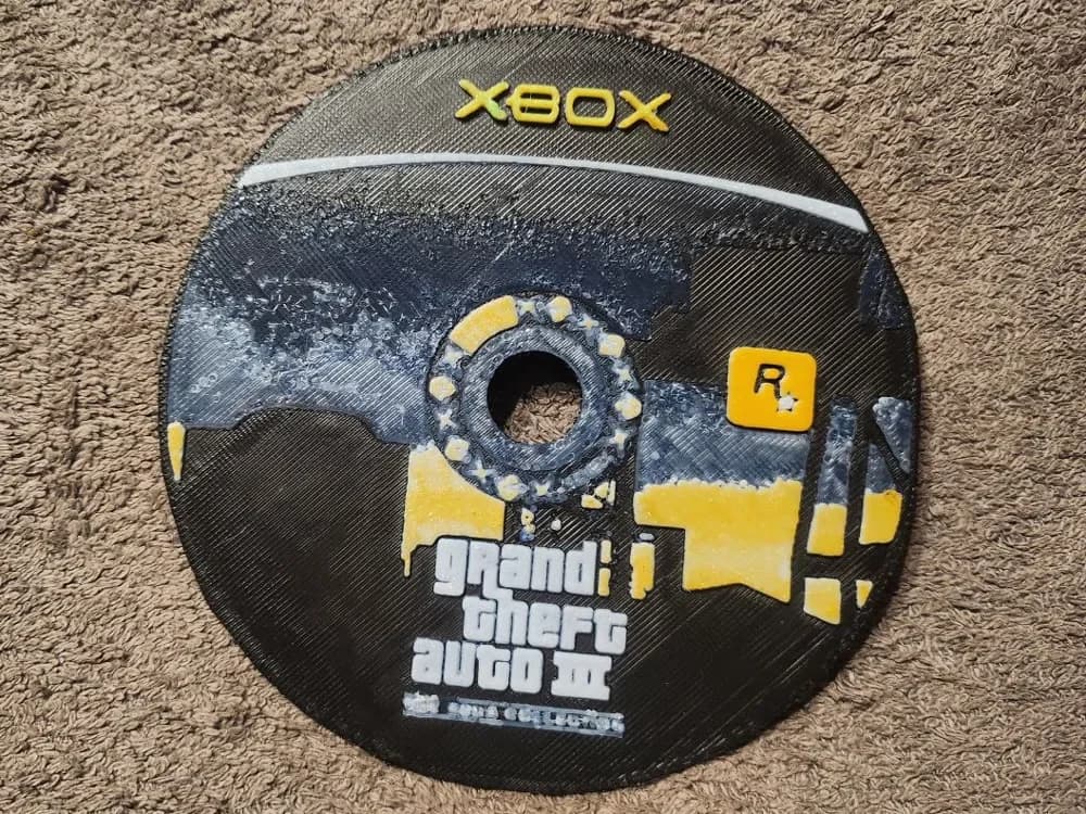 GTA III Xbox - HueForge by keko HueForge model: GTA III Xbox - HueForge by keko