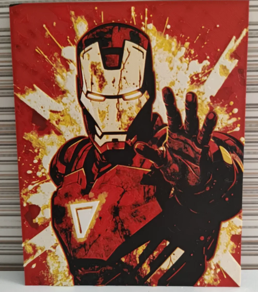 Hueforge Iron Man by Litolunar HueForge model: Hueforge Iron Man by Litolunar