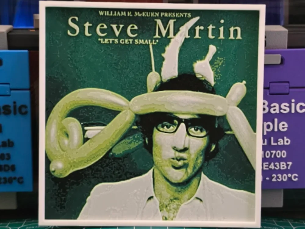 Steve Martin "Let's Get Small" Album - Hueforge by Lumpy3D HueForge model: Steve Martin "Let's Get Small" Album - Hueforge by Lumpy3D