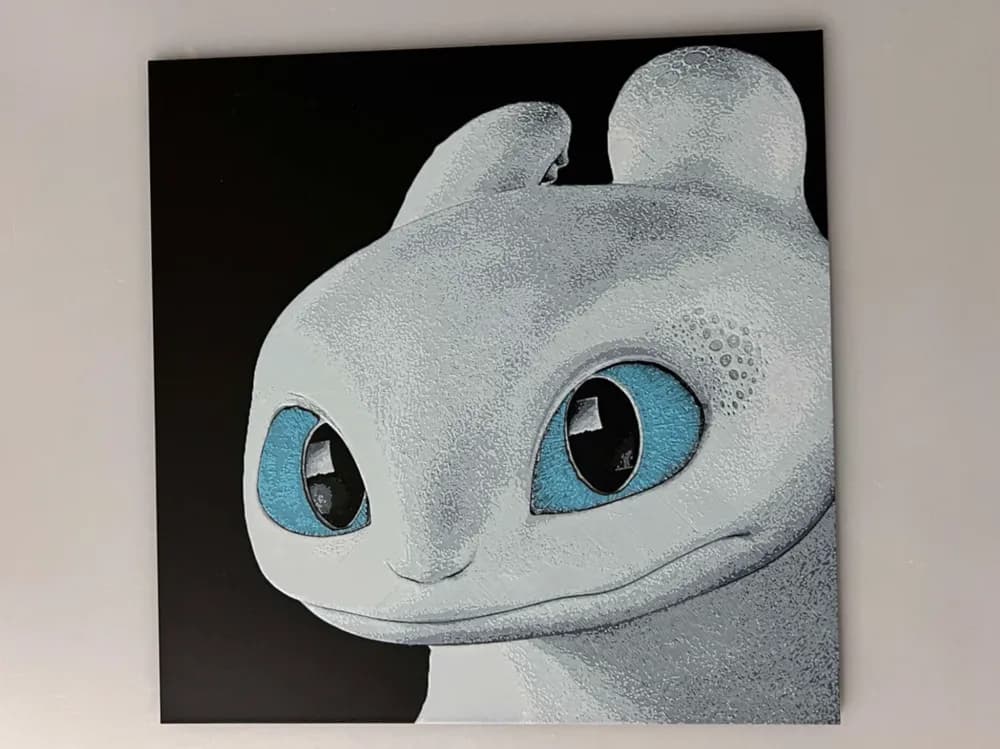 HueForge model: Light Fury (How to Train Your Dragon) by 3djd