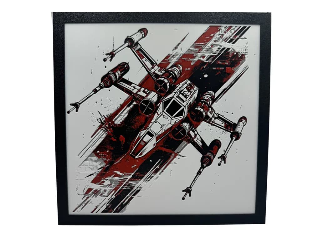 X-Wing - Star Wars Hueforge by Canadian Gamer HueForge model: X-Wing - Star Wars Hueforge by Canadian Gamer