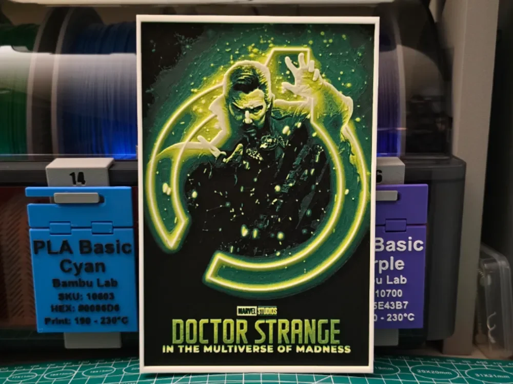 HueForge model: Doctor Strange: Multiverse of Madness - Hueforge by Lumpy3D