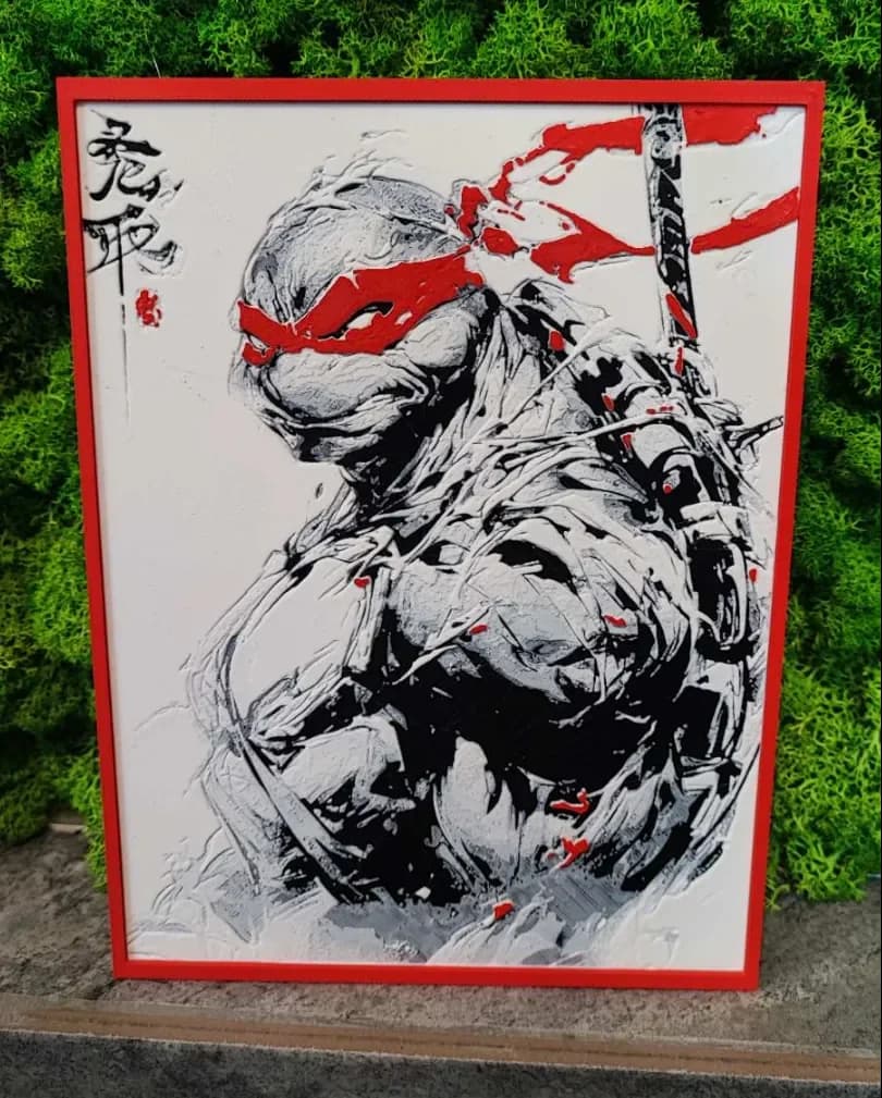 Turtle Ninja by Garuda3D HueForge model: Turtle Ninja by Garuda3D