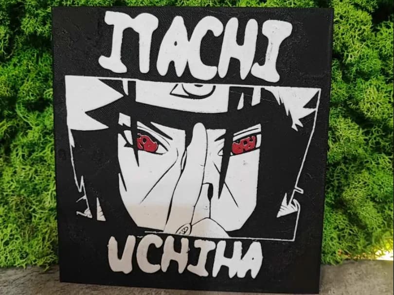 Itachi Uchiha by Garuda3D HueForge model: Itachi Uchiha by Garuda3D