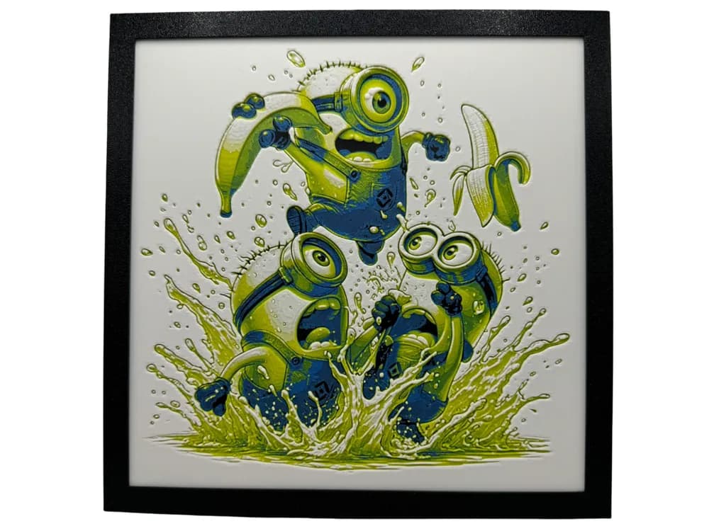 HueForge model: Minions - Banana Scramble! by Canadian Gamer