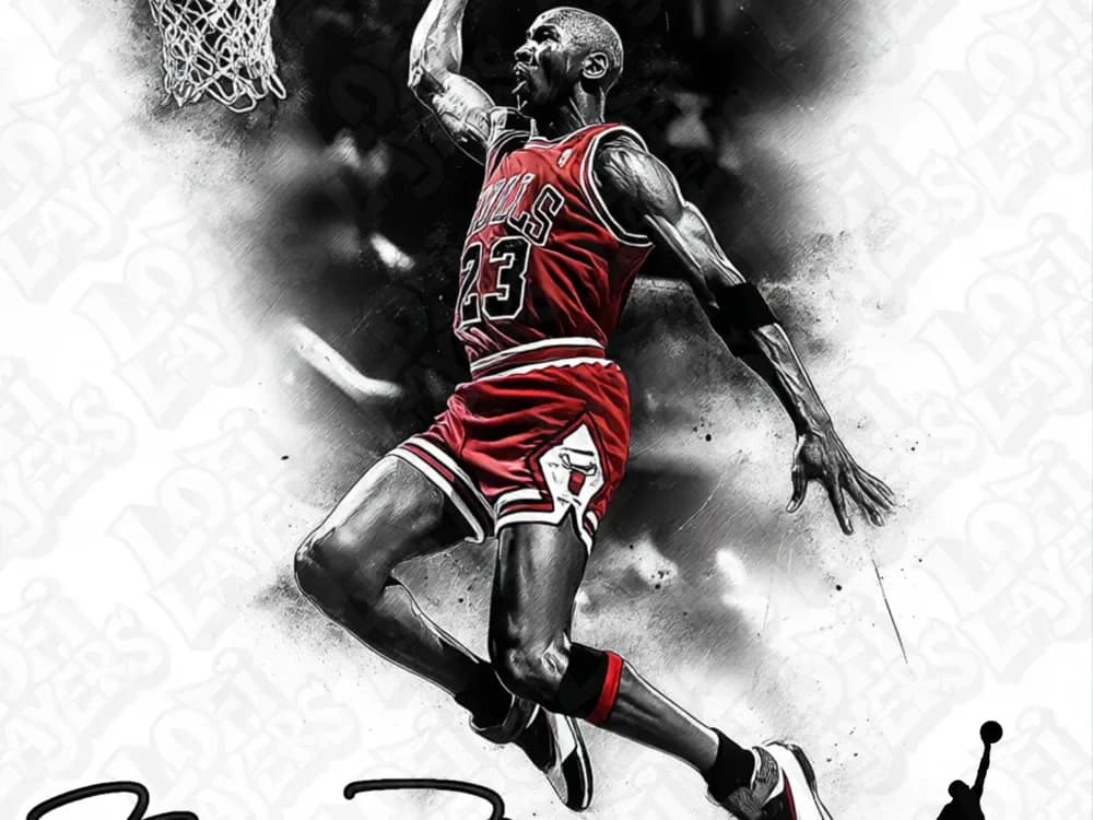 Michael Jordan Hueforge by LoFi Layers HueForge model: Michael Jordan Hueforge by LoFi Layers