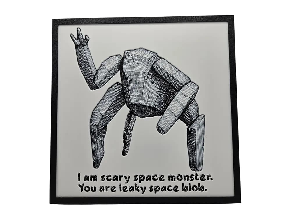 Rocky is Scary Space Monster by BusyKikiBee HueForge model: Rocky is Scary Space Monster by BusyKikiBee